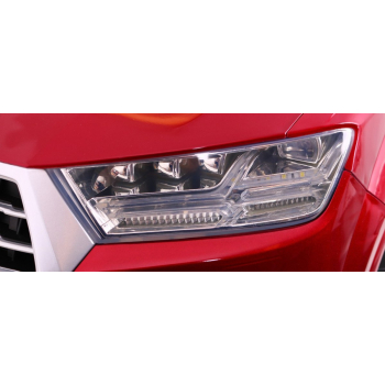 Audi Q7 Lift na akumulator dla dzieci Lakier Czerwony + Pilot + Wolny Start + EVA + MP3 LED